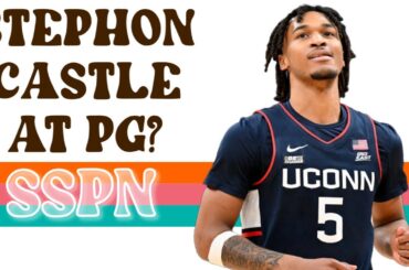 Stephon Castle's Fit at Point Guard | Spurs Draft | SSPN Clips