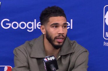 Jayson Tatum talks Game 3 win vs Pacers, Postgame Interview 🎤