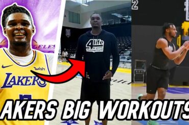 Lakers Workout 275LB BULLDOZER CENTER DJ Burns Jr! | + Bronny James Lakers Workout!