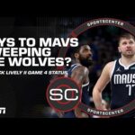 Keys to Mavs SWEEPING Timberwolves 🧹🔑 + Update on Dereck Lively II status for Game 4 | SportsCenter