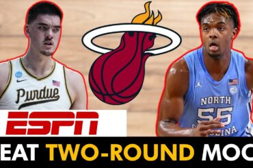 Miami Heat DRAFTING Zach Edey In Latest ESPN Mock Draft + Harrison Ingram | Heat Draft Rumors