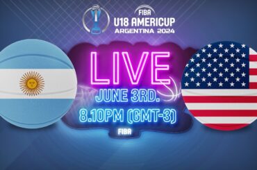 Argentina v USA | Full Basketball Game | FIBA U18 AmeriCup 2024