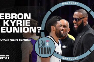 LeBron is MAD he isn't Kyrie's running mate anymore 👀 Could we see a REUNION ⁉️ | NBA Today
