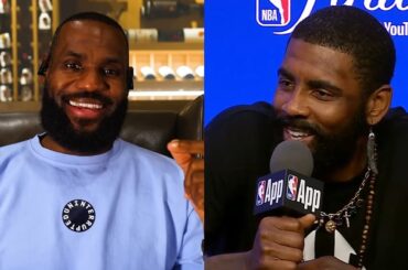 Kyrie Irving reacts to LeBron James saying he still wants to play with Kyrie