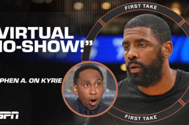 Kyrie Irving was a VIRTUAL NO-SHOW 😳 - Stephen A. reacts to Celtics-Mavericks Game 1 | First Take