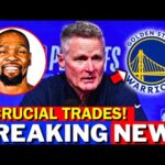 URGENT! 3 CRUCIAL TRADES IN THE WARRIORS! KEVIN DURANT'S RETURN! GOLDEN STATE WARRIORS NEWS