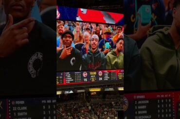 Three Indiana Pacers guards courtside for Fever vs Sparks