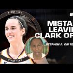Stephen A.’s strong RESPONSE to Team USA’s decision to omit Caitlin Clark 🍿 | First Take