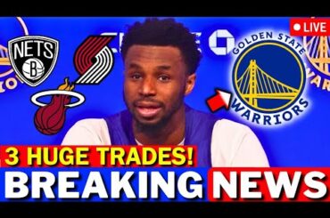 PATIENCE IS OVER! 3 HUGE TRADES FOR THE WARRIORS! ANDREW WIGGINS OUT! GOLDEN STATE WARRIORS NEWS