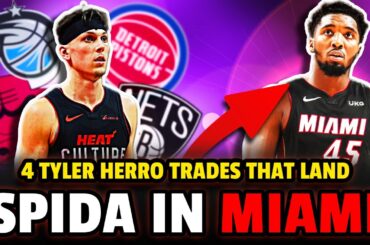 4 Tyler Herro Trades that GUARANTEE Donovan Mitchell to the Miami Heat | 3 Team Spida Trade Packages