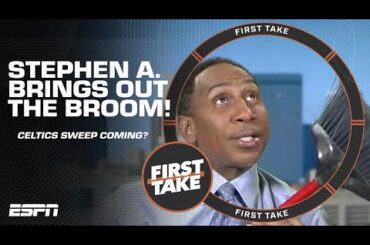 BRING OUT THE BROOMS! 🧹 Stephen is calling for a Celtics SWEEP! | First Take