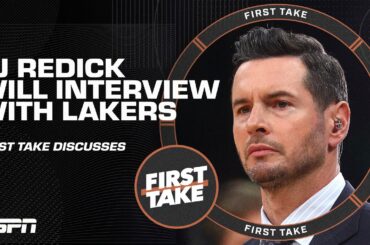 'JJ IS EXACTLY WHERE HE WANTS TO BE' 👀 Stephen A. on Redick interviewing with Lakers | First Take