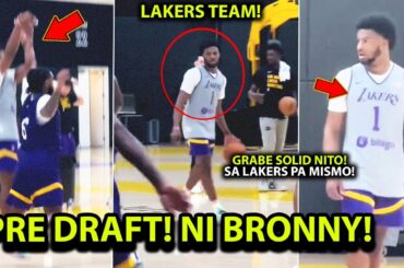 Grabe paghahanda! "NI BRONNY JAMES! SA LAKERS PA MISMO!" , NBA Pre draft workout!