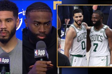 "We're at home & we're ready"- Jayson Tatum & Jalen Brown Talk Finishing The Job, Fatherhood & More!