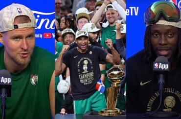 The Boston Celtics React To Winning The 2024 NBA Championship🏆