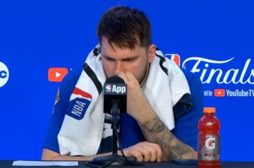 Luka Doncic FULL postgame interview after losing Finals to Boston Celtics