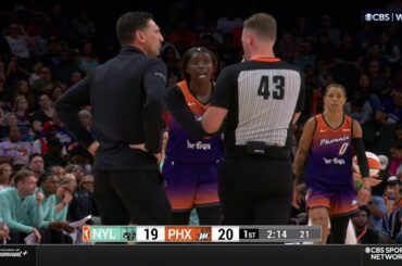 🤐 2 TECHNICALS On Phoenix Mercury After No Foul Call vs New York Liberty | WNBA Basketball