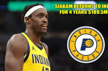 PASCAL SIAKAM RESIGNS WITH THE PACERS FOR 4 YEARS $189.5M!