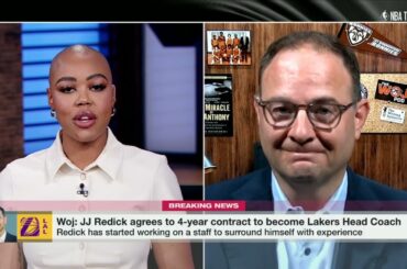 🚨 Woj details JJ Redick's Lakers contract as a first-year head coach | NBA Today