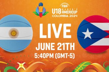 LIVE | QUARTER-FINALS: Argentina v Puerto Rico | FIBA U18 Women's AmeriCup 2024