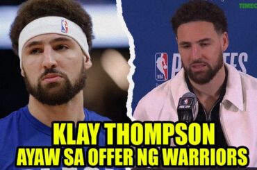 WARRIORS nag-offer ng 2 YEAR CONTRACT para kay KLAY THOMPSON, pero ayaw ni KLAY sa offer ng WARRIORS