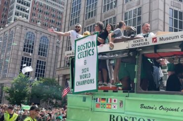 FRONT ROW FOR THE BOSTON CELTICS 2024 NBA CHAMPIONSHIP PARADE!