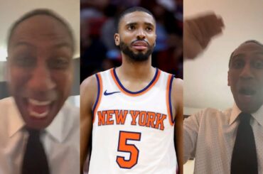 Stephen A Smith reacts to Mikal Bridges trade to Knicks 👀