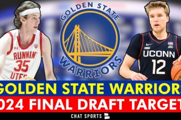 FINAL Warriors Draft Targets BEFORE 2024 NBA Draft Ft. Branden Carlson, Cam Spencer