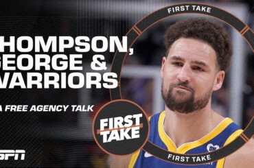 Would keeping Klay Thompson or landing Paul George help the Warriors more? 🤔 | First Take