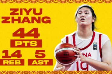 Zhang Ziyu Shatters the Record | 44 POINTS! 💥 #U18AsiaCup