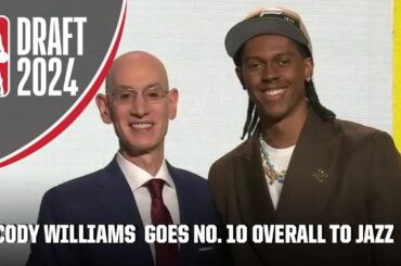 The Utah Jazz select Cody Williams with the No. 10 pick in the 2024 NBA Draft | NBA on ESPN