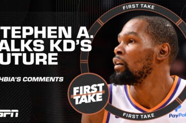 'HELL NO, OF COURSE NOT' 📣 Stephen A. isn't buying Mat Ishbia's comments on KD's future | First Take