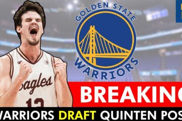 Golden State Warriors Select Quinten Post With Pick #52 In 2024 NBA Draft: Full Details & Reaction