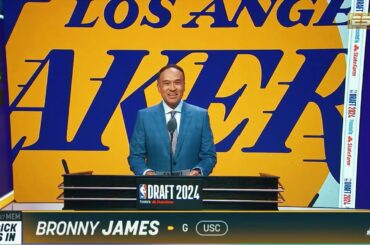 Bronny James Goes #55th Overall In The 2024 #NBADraft