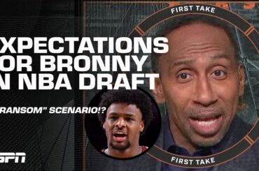ALL EYES ON L.A. 👀 Stephen A.'s WARNING to JJ Redick if Lakers draft Bronny James 😮 | First Take