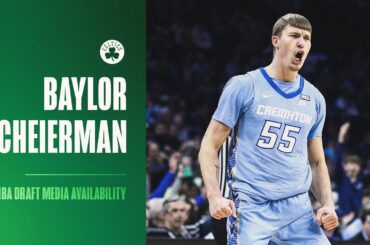 Baylor Scheierman Boston Celtics Media Availability