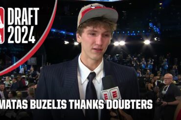 'Thank you to EVERYONE who doubted me!' - Matas Buzelis after getting drafted by Bulls | NBA Draft