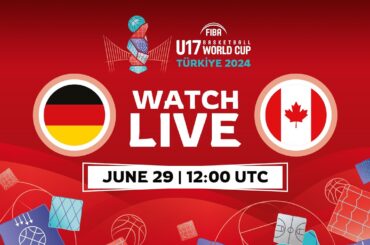 LIVE - Germany v Canada | FIBA U17 Basketball World Cup 2024 | Group Phase