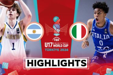 Argentina 🇦🇷 vs Italy 🇮🇹 | Highlights | FIBA U17 Basketball World Cup 2024