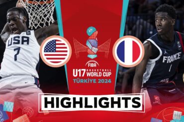 USA 🇺🇸 vs France 🇫🇷 | Highlights | FIBA U17 Basketball World Cup 2024