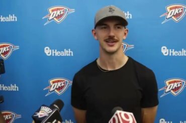 Alex Caruso Oklahoma City Thunder - I was hitting golf balls when I heard the trade!