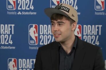 Juan Nunez San Antonio Spurs VERY FIRST INTERVIEW - NBA DRAFT NIGHT 2024