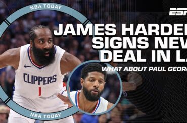 James Harden to sign 2-year/$70M deal to STAY WITH CLIPPERS 🚨 What about Paul George? | NBA Today
