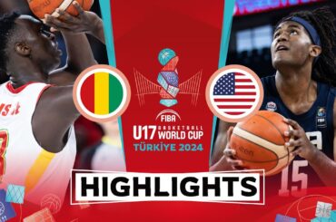 Guinea 🇬🇳 vs USA 🇺🇸 | Highlights | FIBA U17 Basketball World Cup 2024