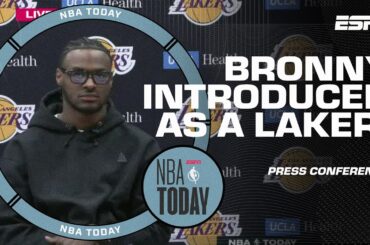Bronny James and Dalton Knecht introduced as Los Angeles Lakers 🙌 | NBA Today