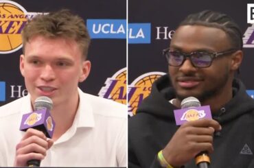 Bronny James & Dalton Knecht Lakers Introduction - Full Press Conference