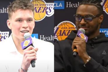 Dalton Knecht & Bronny James FULL Lakers Introductory Press Conference/Interviews