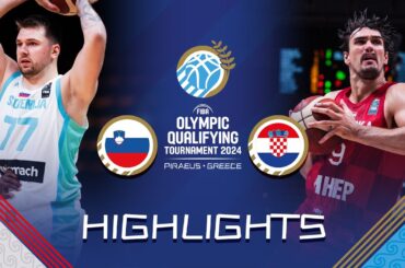 Slovenia 🇸🇮 vs Croatia 🇭🇷 | Highlights | FIBA OQT 2024 Greece