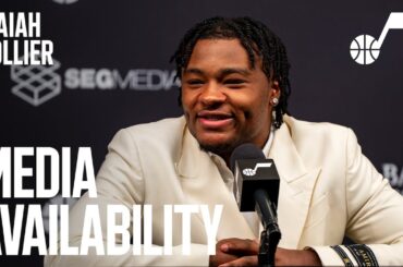 Isaiah Collier's first NBA press conference 🎤 | UTAH JAZZ