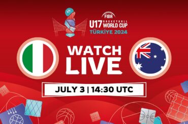 LIVE - Italy v Australia | FIBA U17 Basketball World Cup 2024 | Round of 16